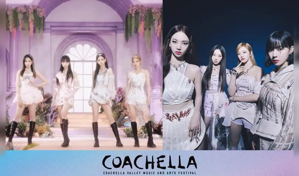 Aespa se presentará en "Coachella 2022" con un concepto futurístico. Foto composición: SM Entertainment y Coachella.