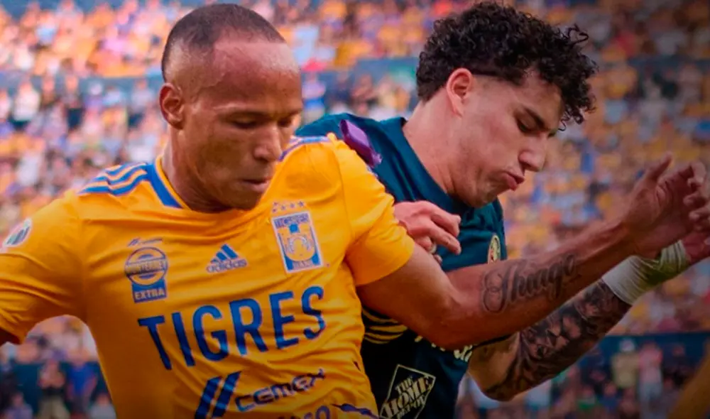 América se fue al descanso con el marcador 1-0 a su favor contra Tigres. Foto: Tigres