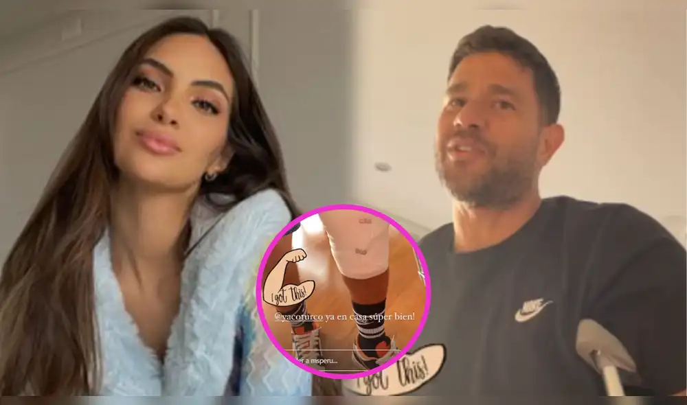 Yaco Eskenazi deberá utilizar muletas hasta que su rodilla izquierda pueda flexionarse. Foto: composición/Instagram Yaco Eskenazi deberá utilizar muletas hasta que su rodilla izquierda pueda flexionarse. Foto: composición/Instagram