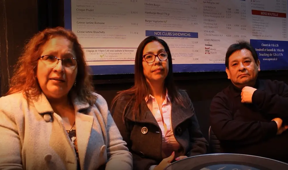 Miriam Morales, Patricia Meneses y Ántero Moreno, tres peruanos que promueven el Perú en Francia. Foto: José Alván Miriam Morales, Patricia Meneses y Ántero Moreno, tres peruanos que promueven el Perú en Francia. Foto: José Alván