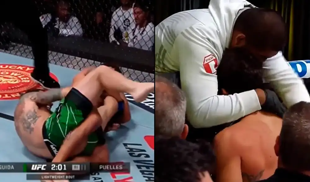 Claudio Puelles consigue otra victoria en la UFC tras vencer a Clay Guida. Foto: composición/captura de Twitter