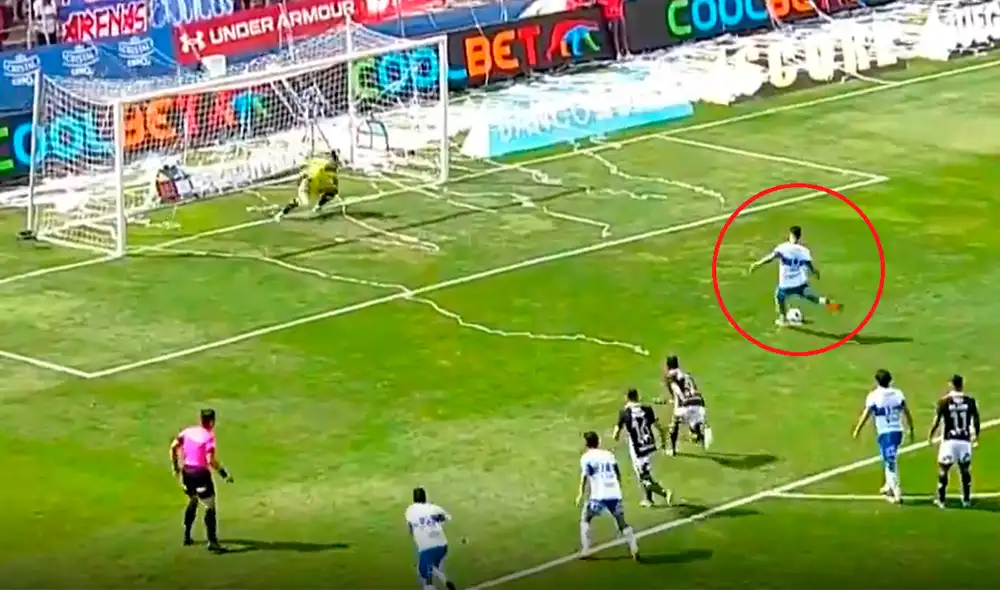 Gran definición desde los doce pasos. Foto: captura de TNT Sports