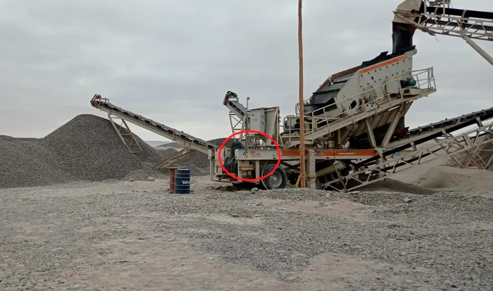 Policía y Fiscalía incautaron la maquinaria. Foto: cortesía Radio Uno Policía y Fiscalía incautaron la maquinaria. Foto: cortesía Radio Uno
