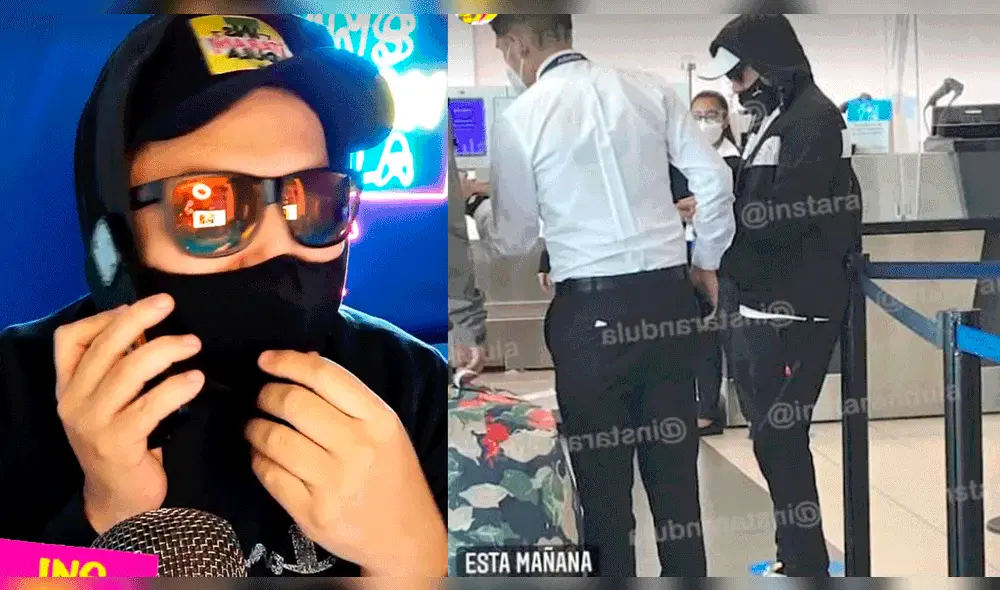 Óscar del portal fue captado en el aeropuerto rumbo a Punta Cana. Foto: composición Instarándula/Instagram