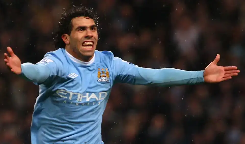 Carlos Tévez ganó una Premier League con el City. Foto: Manchester City