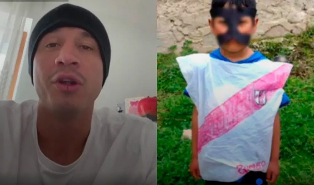 Gianluca Lapadula le obsequiará su camiseta a niño peruano de seis años. Foto: composición GLR/captura Latina