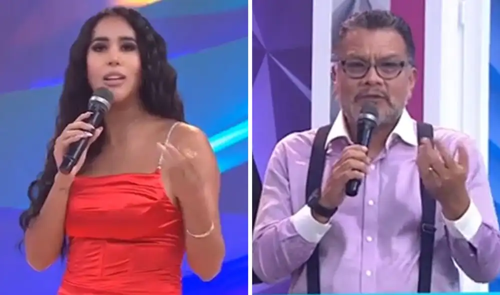 Melissa Paredes recordó los calificativos que Tomás Angulo lanzó contra ella. Foto: captura América TV