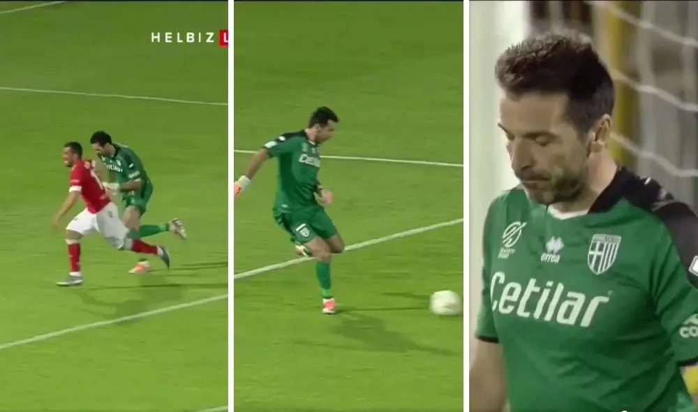 Buffon en la Serie B. Foto: captura de ESPN