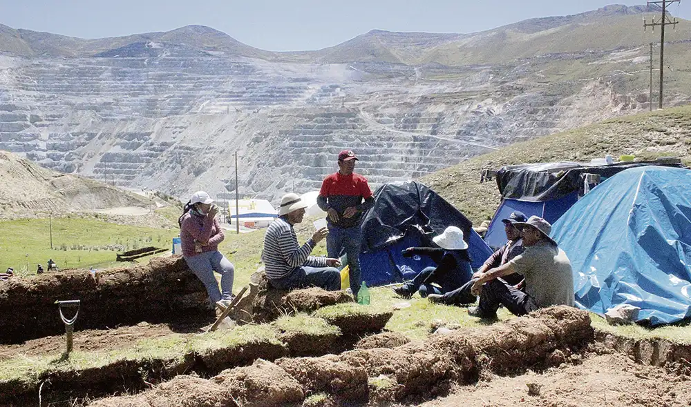 Paralización. Mientras el Gobierno se enfoca en la nueva Constitución, el proyecto extractivo de cobre más importante del país está cuesta arriba. Foto: Zaida Tecsi / La República