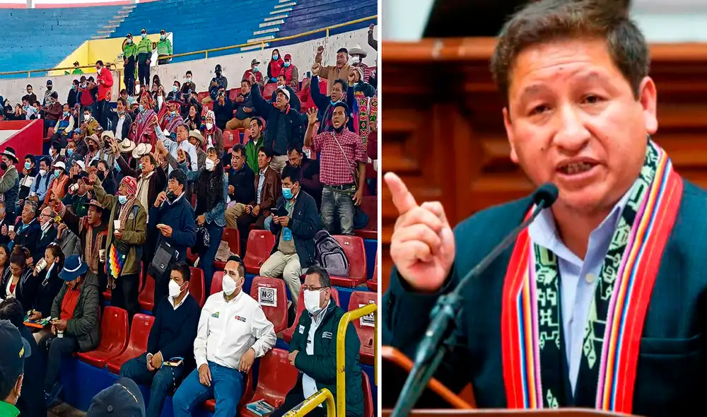 Desorden. Grupo de Chumbivilcas habría modificado la agenda programada por cusqueños para sesión descentralizada. Foto: La República