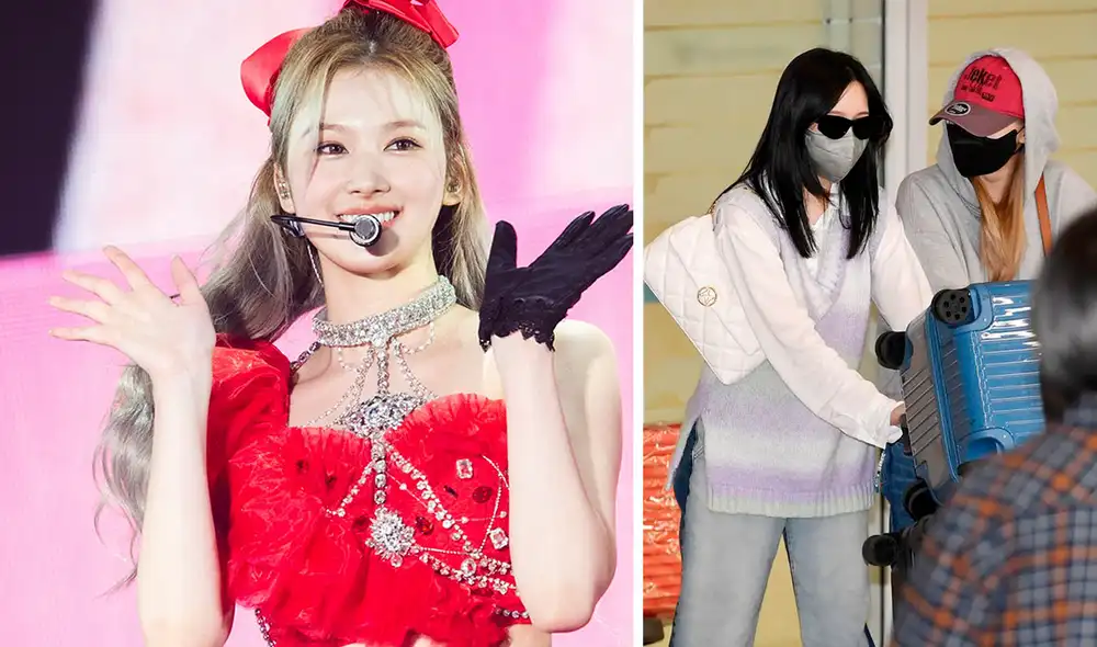 Sana guardará cuarentena. Las otras ocho integrantes de TWICE ya llegaron a Corea del Sur. Foto: JYPE/Newsen