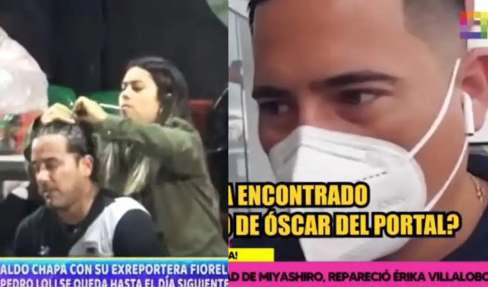 Pedro Loli, expareja de Fiorella Retiz, quien fue captada en casa de Óscar del Portal. Foto: composición/ captura de ATV/ captura de Willax