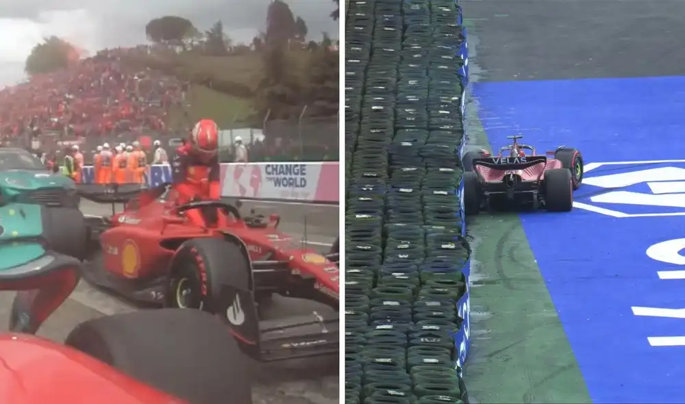 Charles Leclerc tras el carrera en Imola. Foto: F1.
