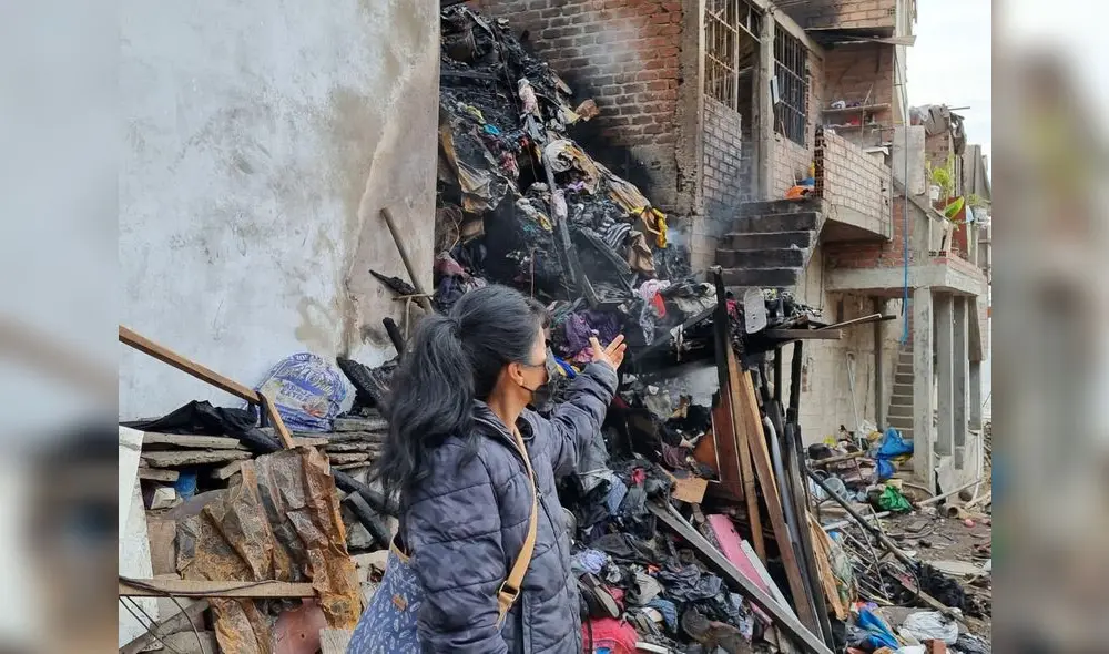 El incendio ocurrió el último lunes 25 de abril. Foto: Gianella Aguirre/URPI-LR El incendio ocurrió el último lunes 25 de abril. Foto: Gianella Aguirre/URPI-LR