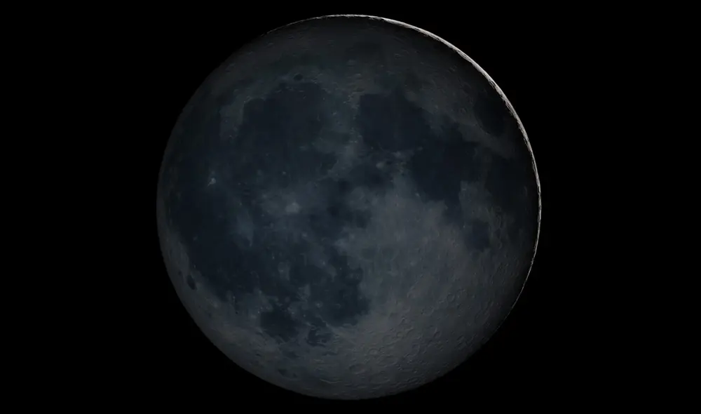 Se le llama Luna negra a la segunda luna nueva que ocurre en un mes. Como este año coincidirá con un eclipse de sol, el fenómeno sí podrá ser visto en un sector del planeta. Foto: NASA