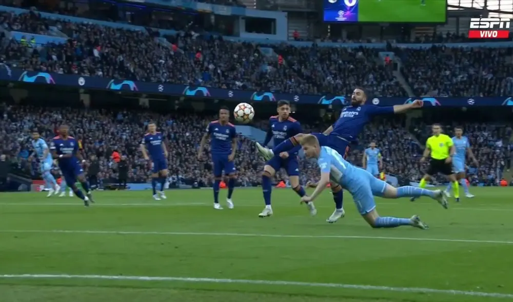 Manchester City vence 1-0 al Real Madrid. Foto: captura de ESPN