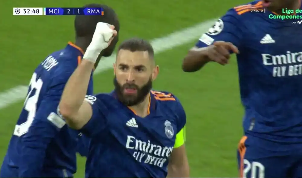 Karim Benzema volvió a anotar en instancias finales con el Real Madrid. Foto: Liga de Campeones