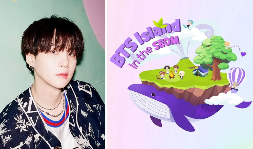 Suga confirmó a ARMY de todo el mundo el lanzamiento de un OST para el videojuego BTS Island In the SEOM. Foto: composición La República / BIGHIT / Instagram @intheseom_bts