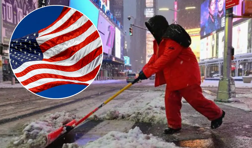 Conoce el ingreso mensual y anual de los trabajadores de limpieza pública en Estados Unidos. Foto: composición AFP