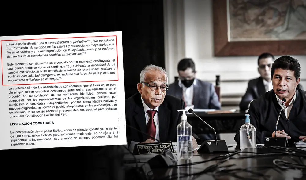 El Gobierno envió el lunes el proyecto de referéndum para nueva Constitución. Congreso deberá evaluar la iniciativa. Foto: Composición de Jazmín Ceras/La República