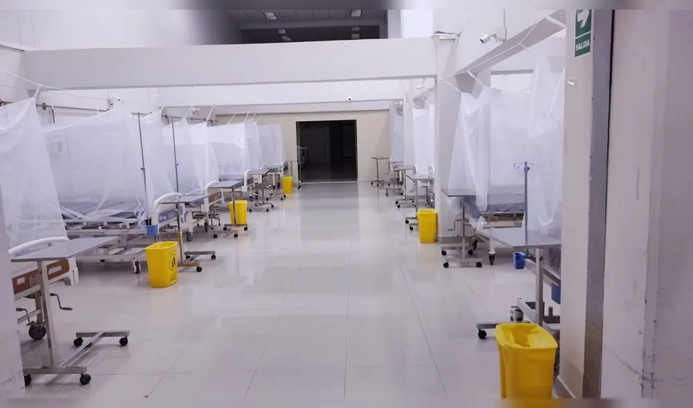 Espacio era usado antes para atender a pacientes contagiados de coronavirus. Foto: Luís Espinoza Espacio era usado antes para atender a pacientes contagiados de coronavirus. Foto: Luís Espinoza