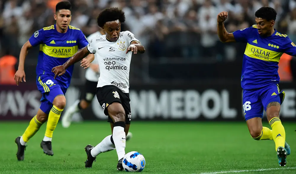 Boca Juniors y Corinthians se enfrentan en Brasil por la Copa Libertadores 2022. Foto: Twitter Conmebol