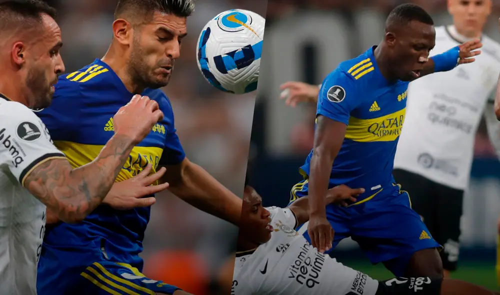 Carlos Zambrano y Luis Advíncula fueron titulares en la derrota contra Corinthians en Conmebol Libertadores 2022. Foto: composición GLR/EFE