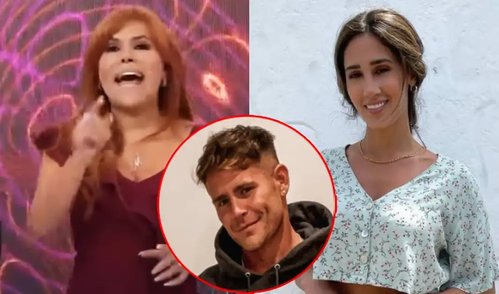 Magaly Medina sorprendida por romance de Tepha Loza y Pancho Rodríguez. Foto: composición/ captura de ATV/ Instagram