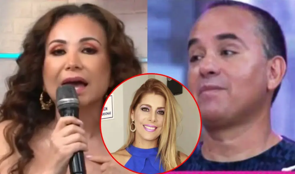 Janet Barboza enojada por declaraciones de Roberto Martínez. Foto: composición/ captura de América TV Janet Barboza enojada por declaraciones de Roberto Martínez. Foto: composición/ captura de América TV