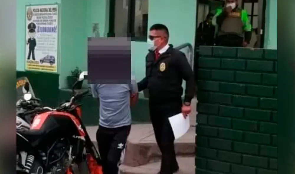 El intervenido será investigado por la presunta comisión de lesiones. Foto: PNP El intervenido será investigado por la presunta comisión de lesiones. Foto: PNP