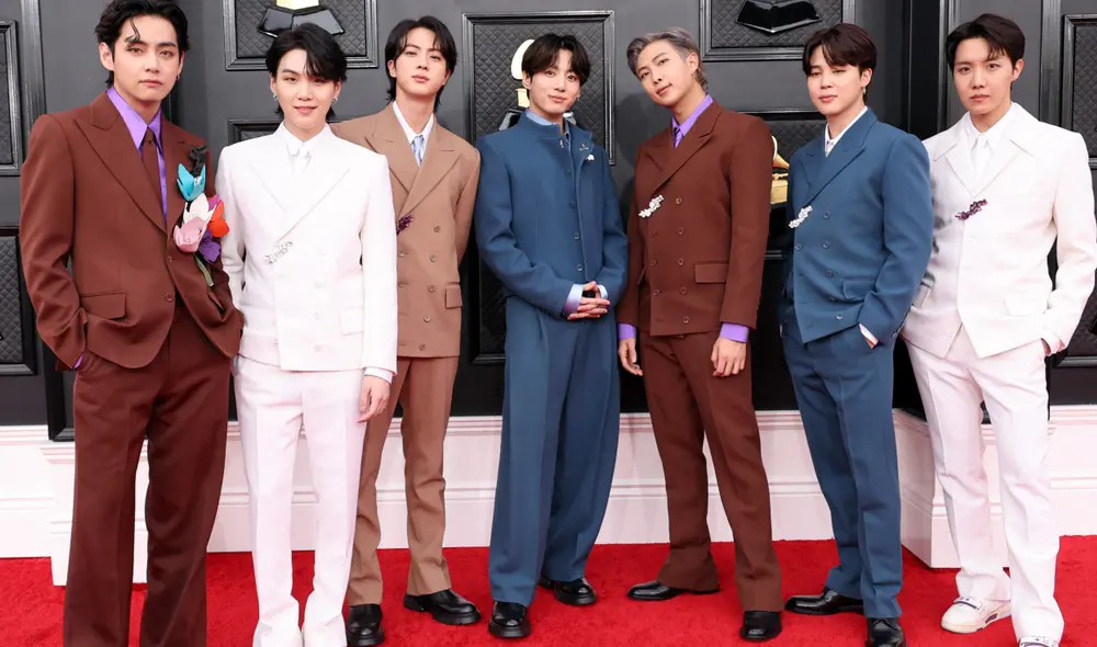 BTS volvió a presentarse en los Grammy para competir con "Butter". Foto: AFP