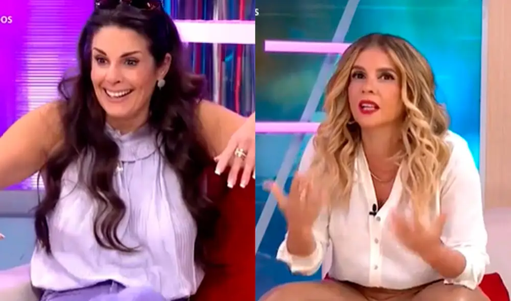 Rebeca Escribens sorprendió a Johanna San Miguel con su peculiar respuesta. Foto: captura América TV.