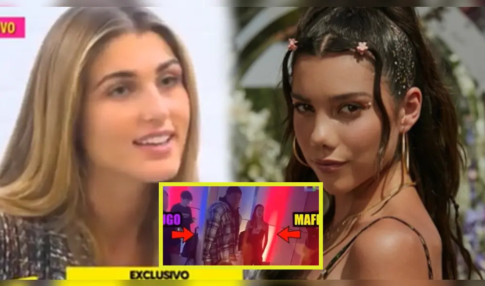 Alessia Rovegno prefirió no ahondar sus declaraciones sobre las exparejas de Hugo García. Foto: composición/captura Willax/Instagram