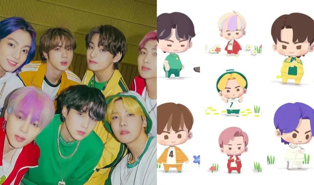 El juego BTS Island: In the SEOM presenta a personajes animados diseñados por los idols de Bangtan y basados en ellos mismos. Foto: Hybe