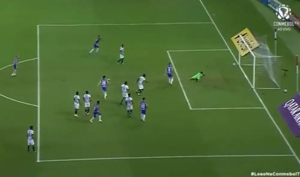 Hércules anotó a los pocos minutos de ingresar. Foto: capturade Conmebol TV