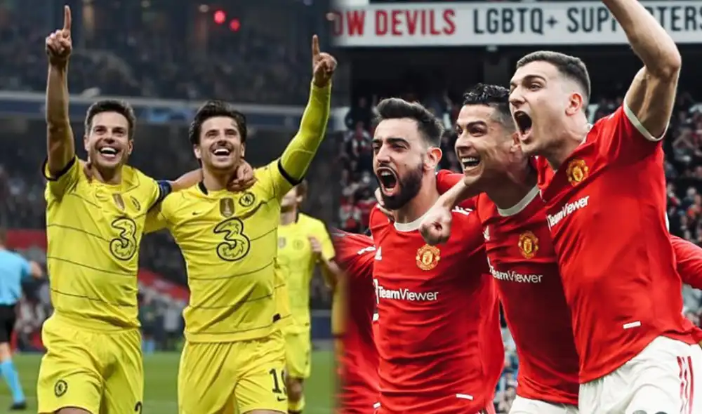 Manchester United y Chelsea buscan conseguir uno de los 4 cupos para la próxima Champions League. Foto: composición Manchester United y Chelsea buscan conseguir uno de los 4 cupos para la próxima Champions League. Foto: composición