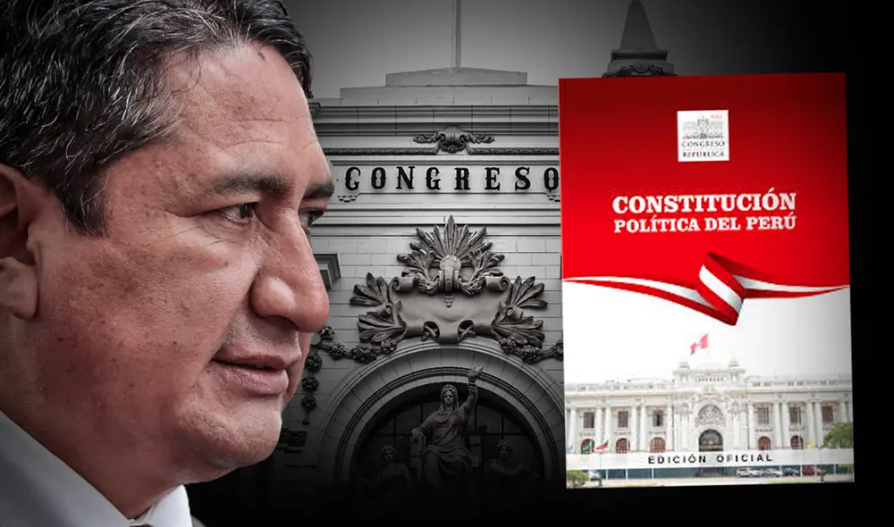 Vladimir Cerrón se refirió a la propuesta del Ejecutivo de convocar a referéndum para establecer una asamblea constituyente. Foto: composición de Fabrizio Oviedo/La República