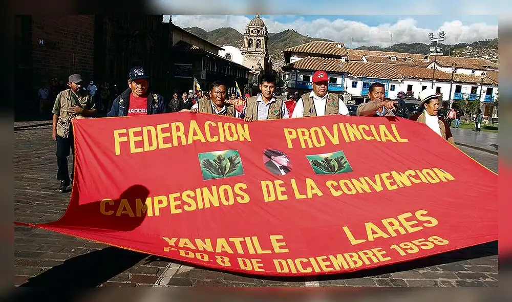 Cocaleros. Exigen al gobierno que cumpla sus compromisos. Foto: La República