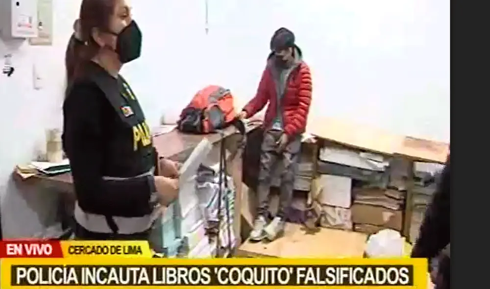 La Policía Nacional intervino el stand 3201 del centro comercial Unicentro. Foto: captura de Canal N