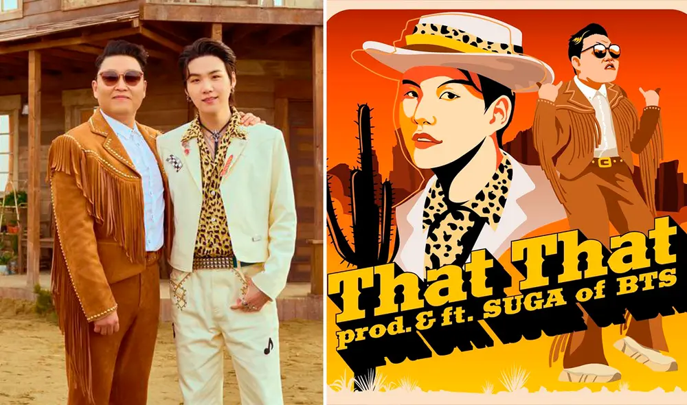 Suga y PSY: cuándo se estrena el videoclip de "That that". Foto: P Nation