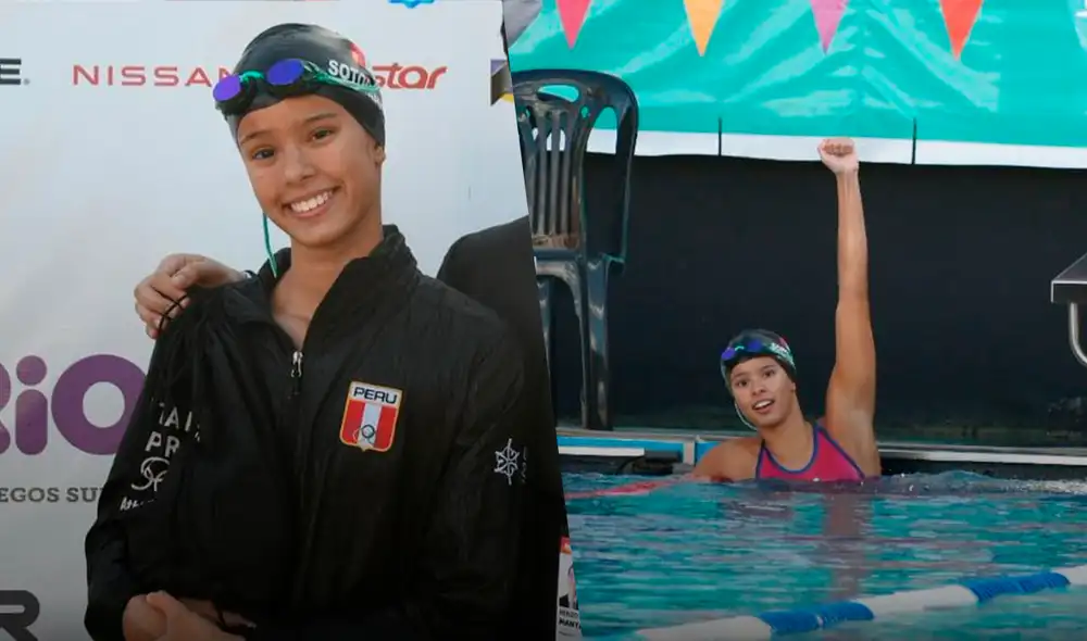 Alexia Sotomayor rompió el récord 1.000 metros estilo espalda en 2021. Foto: Comité Olímpico Peruano