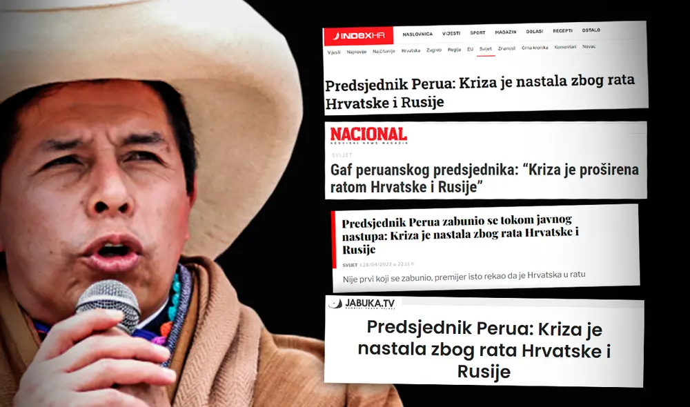 Pedro Castillo generó titulares en Europa. Foto: composición de Fabrizio Oviedo / La República