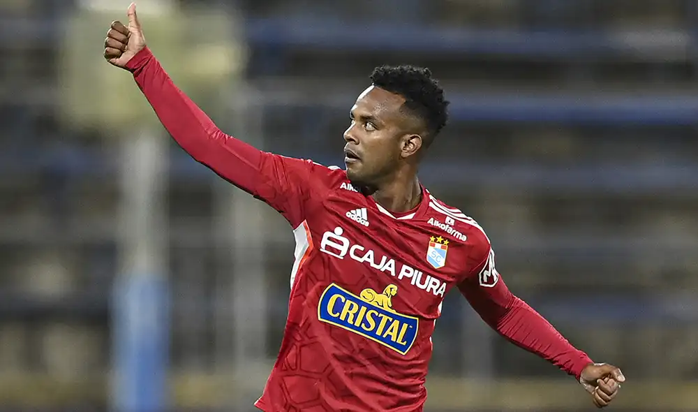 Nilson Loyola ha marcado el único gol de Sporting Cristal en la Copa Libertadores 2022. Foto: AFP