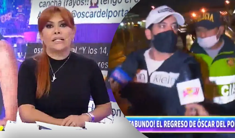 Magaly Medina opinó sobre el arribo de Óscar del Portal a la capital. Foto: composición ATV