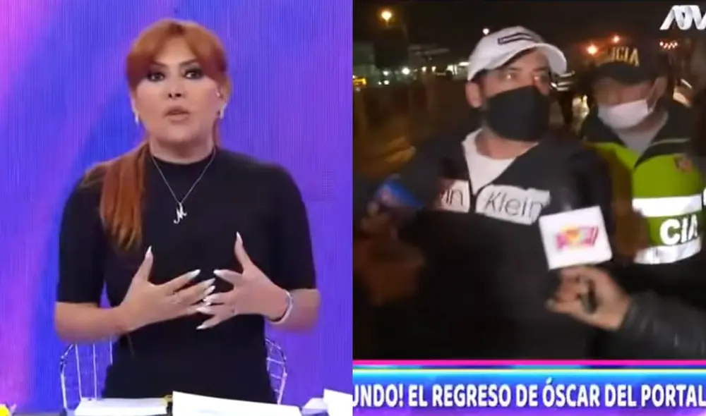 Magaly Medina opina sobre la llegada al Perú de Óscar del Portal. Foto: composición/ captura de ATV