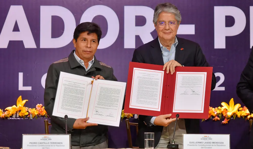 Pedro Castillo agradeció la entrega de vacunas para los ciudadanos peruanos en la frontera con Ecuador. Foto: Presidencia Pedro Castillo agradeció la entrega de vacunas para los ciudadanos peruanos en la frontera con Ecuador. Foto: Presidencia
