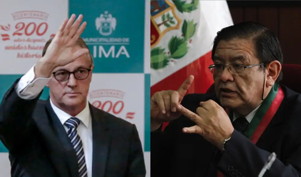 “El JNE actúa y ha actuado dentro del marco de la Constitución y las leyes", le recordó Jorge Salas Arenas a Jorge Muñoz. Foto: composición/ La República