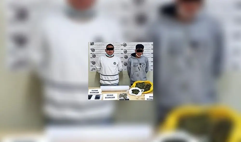 Sujetos se mostraron sospechosos cuando llegó la Policía. Foto: PNP