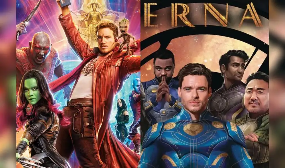 "Guardianes de la Galaxia" y "Eternals" pertenecen a la fase 4 del UCM. Foto: composición/Marvel Studios "Guardianes de la Galaxia" y "Eternals" pertenecen a la fase 4 del UCM. Foto: composición/Marvel Studios