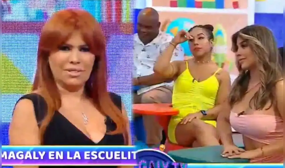 Magaly Medina prefirió no darle cabida a la reacción de Dayanita. Foto: capturas ATV
